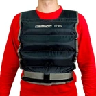 Жилет для обтяження EasyFit EF-VST, 12 кг, чорний, 36×114 см, пісок- для фітнесу, функціональних тренувань і кросфіту