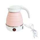 Электрический дорожный чайник Kettle складной силиконовый на 0,6 л с автоотключением индикатором питания