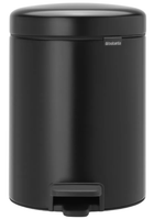 Ведро для мусора Brabantia Pedal Bin 5 л Matt Black (112928)