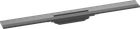 Верхня частина "RainDrain Flex" для душового трапу (пристінна) 800 мм Brushed Black Chrome (56051340)