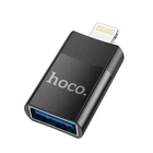 Перехідник HOCO UA17 USB to Lightning USB2.0 OTG adapter Black