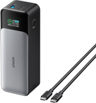 Мощный Power Bank Anker 737 A1289, 24 000 мА·ч, PD 3.1 140W, USB-C + USB-A, для ноутбука и смартфона 3 устройства одновременно