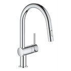 Змішувач для кухні з висувним виливом хром Grohe Minta (32321002)