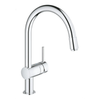 Змішувач для кухні з висувним виливом хром Grohe Minta (32918000)