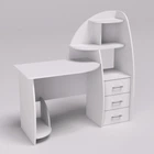 Стол письменный SKP 2 -10 Kontinent Белый 130х55х130 см