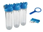 Потрійний магістральний фільтр для води Atlas Filtri DP TRIO SX (TS) 1 "- 10" (ZA3320680)