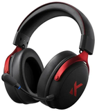 Наушники MCHOSE V9 Pro / Беспроводная игровая гарнитура / 2.4G / Bluetooth с микрофоном / Black Red