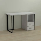 Письменный стол Ferrum-decor Отто 76x120x60 черный ДСП Белое 32мм (FRD-103576)