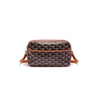Сумка через плече Goyard у коричневому кольорі.