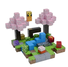 Minecraft магнітний конструктор Magnetic Cube 128 деталей кубики конструктори для дорослих та дітей майнкрафт вечірка з сакурами