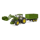 Набір іграшковий. Трактор John Deere 7R 350 з переднім навантажувачем та причепом BRUDER art - 03155