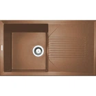 Кухонная мойка из искусственного камня/кварцевая 850х500х240мм, прямоугольная NOVAK Adamant Terra-cotta Теракотовый (33840850500)