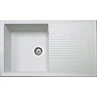 Кухонная мойка из искусственного камня/кварцевая 850х500х240мм, прямоугольная NOVAK Adamant Белый (33860850500)