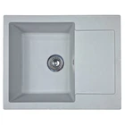 Кухонная мойка из искусственного камня/кварцевая 615х495х200мм, прямоугольная MINIMAL Adamant Светло-серый (33070615495)