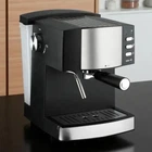 Кавоварка ріжкова 1,6л 850Вт 220-240В ~50/60Гц 15 бар Domotec MS 113 30*24*22 см, металева чорна