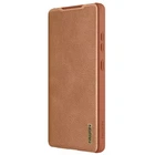 Шкіряний чохол-книжк Nillkin Qin Pro Camshield на Samsung Galaxy S25 Ultra Коричневий