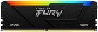 Оперативная память Kingston FURY 8 GB DDR4 3200 MHz Beast RGB (KF432C16BB2A/8WP)