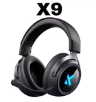 Навушники MCHOSE X9 Black Бездротова Ігрова Гарнітура, Радіоканал/Bluetooth/3,5 мм. Знімний Мікрофон, RGB-Підсвічування, 7.1 Audio, Акумулятор 250 годин. PC/PS4/PS5/Switch/Xbox. ANC
