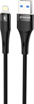 Кабель Proove Light Silicone Plus USB to Lightning 2.4A 1 м Black (632520001)
