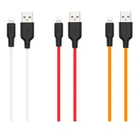 Кабель USB Hoco X21 Plus Silicone Lightning Колір Чорно-Червоний
