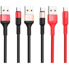 Кабель USB Hoco X26 Xpress Charging Micro Колір Чорно-Червоний