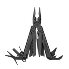 Мультиинструмент LEATHERMAN WAVE PLUS BLACK, синтетический чехол Molle, карт. коробка