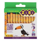 Карандаши восковые цветные ZiBi 12 цветов (ZB.2481)