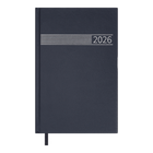 Ежедневник датированный 2026 Buromax Time A5 из бумвинила 320 страниц синий (BM.21168-02)