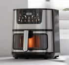 Аэрофритюрница Domotec MS-3223, 3500 Вт/12л, с конвекцией и таймером, для быстрого приготовления здоровых блюд, Черный