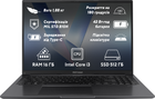 Ноутбук ASUS VivoBook 16 X1605VA-MB234 (90NB10N3-M009J0) Indie Black / 16" IPS WUXGA / Intel Core i3-1315U / RAM 16 ГБ / SSD 512 ГБ / Подсветка клавиатуры