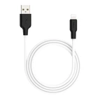 Кабель HOCO X21 Silicone Lightning 2,4A/2m. чорний&білий
