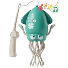 Интерактивная развивающая игрушка для детей Dancing Squid Танцующий кальмар осьминог с аккумулятором Зеленая
