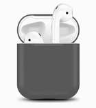 Чехол-накладка Silicone case Slim для AirPods Dark Gray (29) темно серый