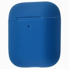 Чехол-накладка Silicone case Slim для AirPods Navy blue (46) синий