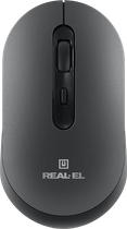 Миша бездротова REAL-EL RM-470W RGB Dark Gray (EL123200049)