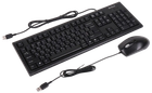 Комплект (клавіатура + миша) A4Tech KR-8372 Black