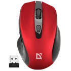 Миша бездротова Defender Prime MB-053 Silent Red (52052)