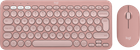 Комплект (клавіатура, миша) бездротовий Logitech Pebble 2 Combo Rose (920-012241)