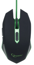 Миша Gembird MUSG-001-G Green Black