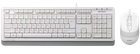 Комплект (клавіатура, миша) A4Tech F1010 White