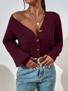 Кардиган AO405 Бордовый Oversize S-L