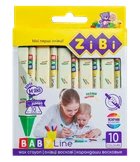 Олівці воскові 10кол JUMBO трикутні ZIBI