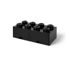 Висувний ящик для зберігання Цеглинка LEGO® 8 чорний (40061733)