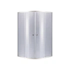 Душова кабіна Lidz Latwa SC80x80.SAT.HIGH.GR, скло тоноване 4 мм без піддону