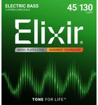 Струны для бас-гитары Elixir 14202 Nanoweb Coated Nickel Plated Steel Light 5-String 45/130