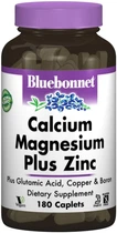 Кальций + Магний + Цинк Bluebonnet Nutrition 180 капсул (743715006997)