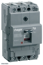 Автоматический выключатель x160, In=160А, 3п, 18kA, Тффикс./Мффикс. HDA160L