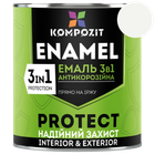 Эмаль антикоррозийная 3 в 1 Kompozit PROTECT белый 0,75 кг