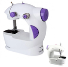 Мини швейная машинка 4 в 1 с педалью и адаптером Mini Sewing Machine FHSM 201 белая