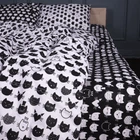 Простынь MirSon Бязь 17-0673 Monochrome Meows 200 х 220 см (2200010184464)